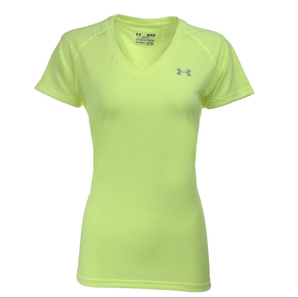 Women’s Under Armour Semi-Fitted Heatgeat V-Neck T-Shirt - Picture 2 of 2